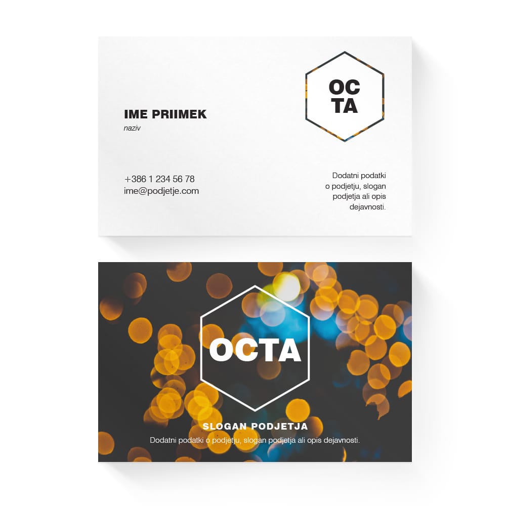 Izdelava vizitk - predloga (Octa - Noč)