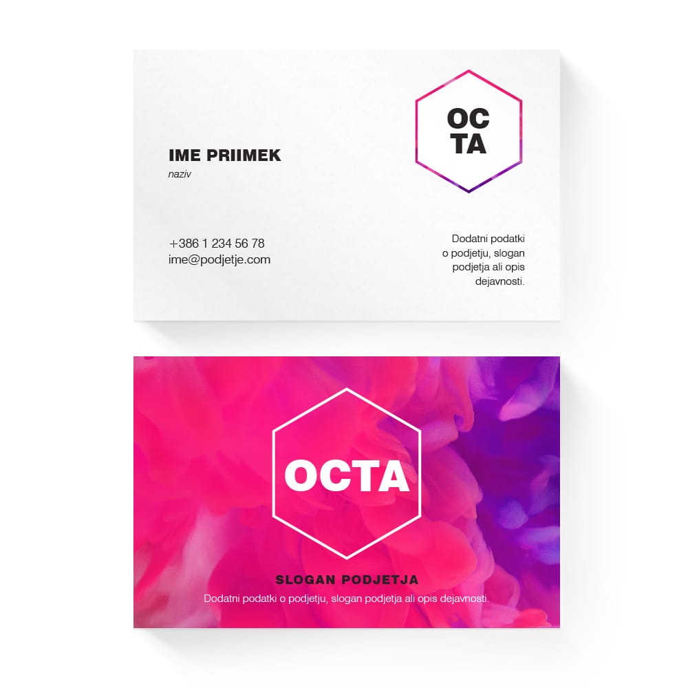 Izdelava vizitk - predloga (Octa - Mikro)