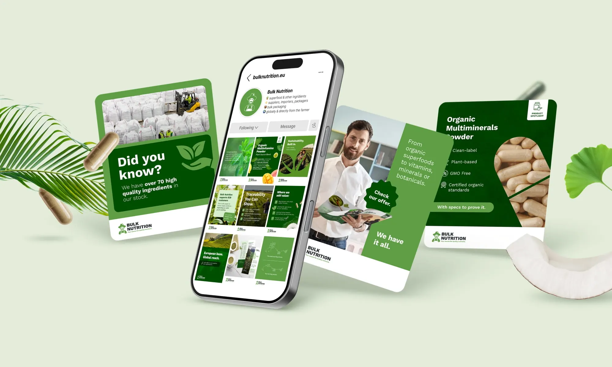 Bulk Nutrition (Alpine group) - B2B social media strategy and execution