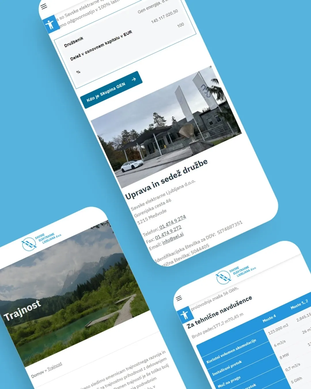 Savske elektrarne Ljubljana services