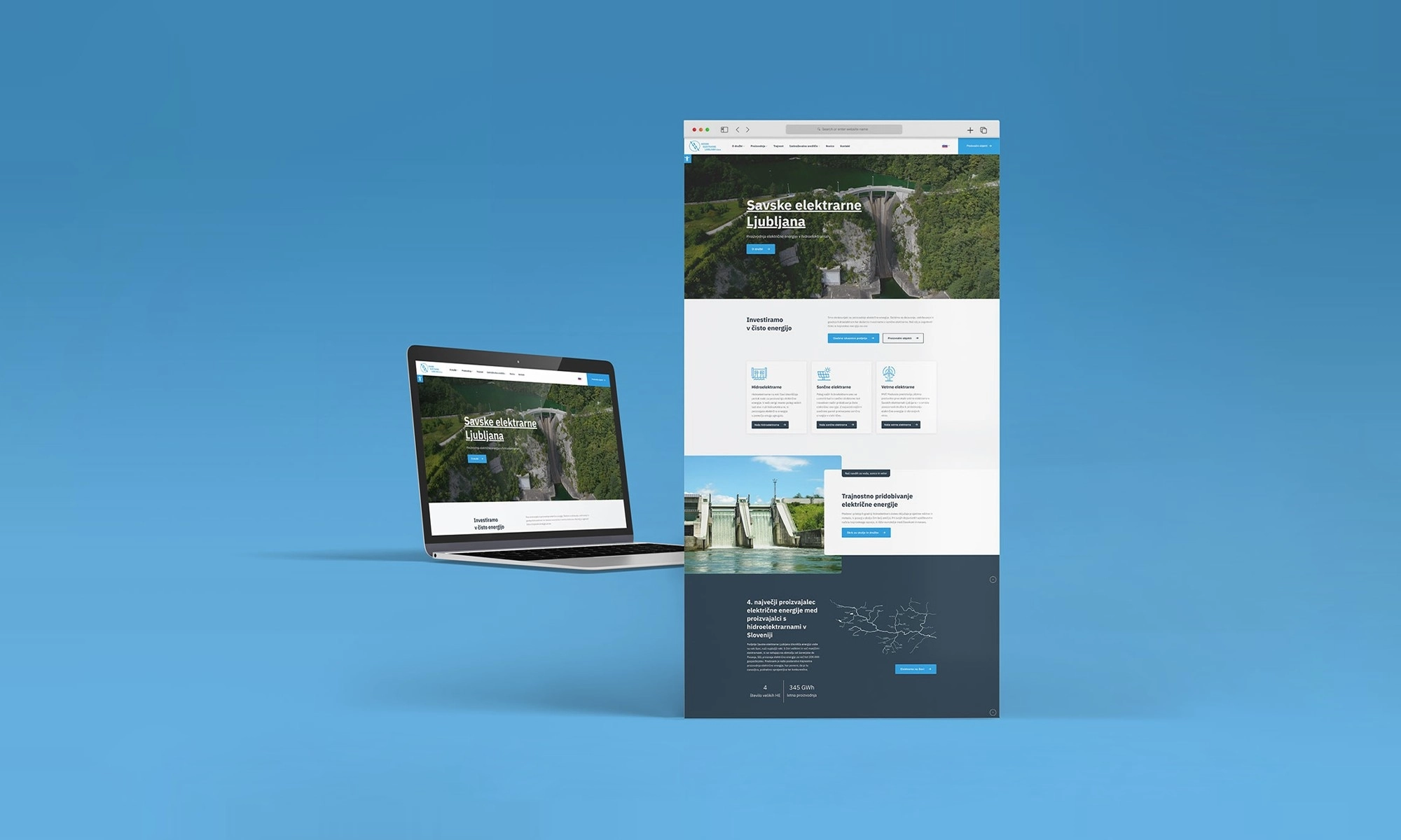 Savske elektrarne Ljubljana - Website creation