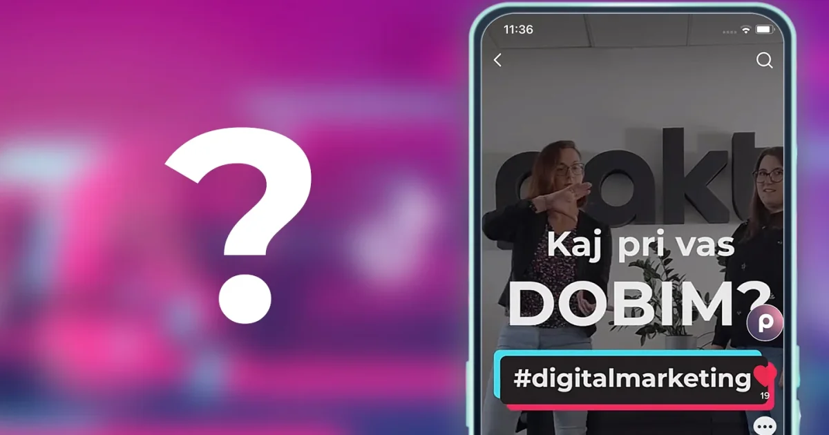 Kaj lahko podjetje pridobi z omrežjem, kot je TikTok?